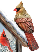 Load image into Gallery viewer, The Bradford Exchange Winter's Treasures Cardinals Season's Splendor Illuminated Songbird Sculpture by Hautman Brothers 7-inches - RCE Global Solutions
