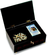 Load image into Gallery viewer, Mother Teresa Music Box with Rosary and Canonization Card by The Bradford Exchange - RCE Global Solutions