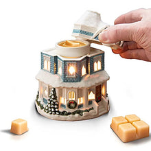Load image into Gallery viewer, The Bradford Exchange Thomas Kinkade A Holiday Gathering and Christmas Eve Wax Cubes Aromatherapy Wax Melt Warmer Sculpture - RCE Global Solutions