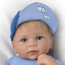 Load image into Gallery viewer, The Ashton - Drake Galleries I'm A Catch Reborn Baby So Truly Real® Lifelike with RealTouch® Vinyl Skin & Hand-rooted Hair Realistic Weighted Doll by Linda Murray 17-inches - RCE Global Solutions