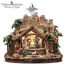 Load image into Gallery viewer, The Bradford ExchangeThomas Kinkade Following The Star Nativity Musical Sculpture With Motion And Lights - RCE Global Solutions