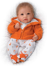 Load image into Gallery viewer, The Ashton - Drake Galleries Lil Rascal Lifelike So Truly Real® Baby Boy Doll Weighted Fully Poseable with Soft  RealTouch® Vinyl Skin Custom Fox Outfit by Master Doll Artist Linda Murray 18"-inches - RCE Global Solutions