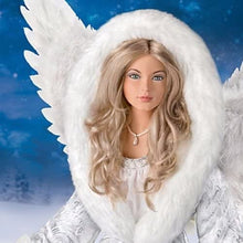 Load image into Gallery viewer, The Ashton - Drake Galleries Illuminated Silent Night Angel Poseable Musical Porcelain Doll with Faux Fur Coat Lined with More Than 40 LED Lights Plays the Silent Night Melody 24"-inches - RCE Global Solutions