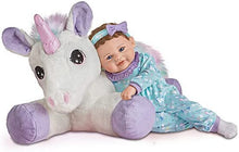Load image into Gallery viewer, The Ashton - Drake Galleries Mia and Sparkle Lifelike So Truly Real® Baby Girl Doll Weighted with Soft RealTouch® Vinyl Skin and Plush Unicorn Friend by Master Doll Artist Violet Parker 17"-Inches - RCE Global Solutions