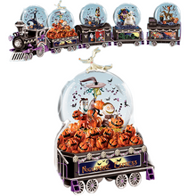 Load image into Gallery viewer, The Bradford Exchange Tim Burton Nightmare Before Christmas GLITTER GLOBE TRAIN CARVING OUT SOME MISCHIEF Issue #2 - RCE Global Solutions