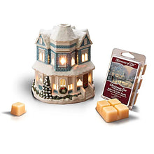 Load image into Gallery viewer, The Bradford Exchange Thomas Kinkade A Holiday Gathering and Christmas Eve Wax Cubes Aromatherapy Wax Melt Warmer Sculpture - RCE Global Solutions