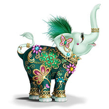 Load image into Gallery viewer, The Hamilton Collection Irish Inspired "Lucky In Love" Elephant Figurine with Feathers by Margaret Le Van 4.25-Inches - RCE Global Solutions