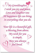 Load image into Gallery viewer, The Bradford Exchange Musical Glitter Globe for Granddaughter with Swarovski Crystal and Poem Card - RCE Global Solutions
