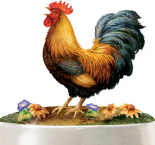 Load image into Gallery viewer, Dona Gelsinger Country Rooster Art Cookie Jar With Free Cookie Cutter And Recipe by The Bradford Exchange - RCE Global Solutions