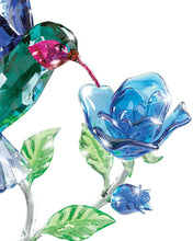 Load image into Gallery viewer, The Bradford Exchange Nature's Delicate Dance Crystal Hummingbird Sculpture 6"-Inches - RCE Global Solutions