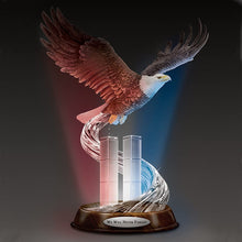 Load image into Gallery viewer, The Bradford Exchange September 11th 15th Anniversary Never Forget Tribute Sculpture Lights Up - RCE Global Solutions