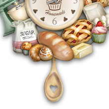 Load image into Gallery viewer, Bradford Exchange Homemade Happiness Wall Clock Celebrates The Joy Of Baking - RCE Global Solutions