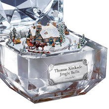 Load image into Gallery viewer, The Bradford Exchange "Best Loved Christmas Carols" Music Box: Jingle Bells by Thomas Kinkade 2.5-inches - RCE Global Solutions