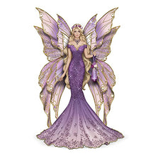Load image into Gallery viewer, Serenity of The Amethyst Hand-Painted Fairy Figurine Featuring Butterfly-Like Layered Wings with Hand-Applied Glitter Inspired by Artist Sara Biddle - RCE Global Solutions