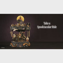 Load and play video in Gallery viewer, The Bradford Exchange Tim Burton's The Nightmare Before Christmas Rotating Musical Carousel Sculpture: Lights Up 12"-Inches