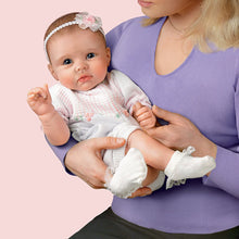 Load image into Gallery viewer, The Ashton - Drake Galleries Olivia's Gentle Touch Lifelike So Truly Real® Interactive Baby Girl Doll Curls Her Hand With Touch Weighted Fully Poseable by Master Doll Artist Linda Murray 22"-Inches - RCE Global Solutions
