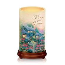 Load image into Gallery viewer, The Bradford Exchange Thomas Kinkade The Light of Home Flameless Wax Candle Set with LED Flames and Remote - RCE Global Solutions