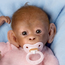 Load image into Gallery viewer, The Ashton - Drake Galleries Coco Lifelike So Truly Real® Baby Girl Monkey Doll Fully Poseable with Soft RealTouch® Vinyl Skin and Hand Applied Hair by Award-Winning Doll Artist Linda Murray 16"-Inches - RCE Global Solutions