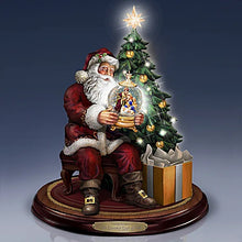 Load image into Gallery viewer, The Bradford Exchange The Greatest Gift Of All Santa Sculpture with Lights and Narration by Thomas Kinkade 8.75-inches - RCE Global Solutions