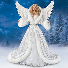 Load image into Gallery viewer, The Ashton - Drake Galleries Illuminated Silent Night Angel Poseable Musical Porcelain Doll with Faux Fur Coat Lined with More Than 40 LED Lights Plays the Silent Night Melody 24"-inches - RCE Global Solutions
