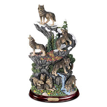 Load image into Gallery viewer, The Bradford Exchange Forest Guardians' Domain Hand-Painted Wolf Sculpture - RCE Global Solutions
