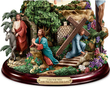Load image into Gallery viewer, Thomas Kinkade's Visions of Christ Religious Hand-Painted Musical Glitter Globe Featuring Hand-Sculpted Scenes from The Life of Jesus - RCE Global Solutions