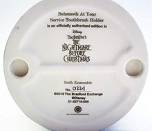 Load image into Gallery viewer, The Nightmare Before Christmas Bathroom Toothbrush Holder Exclusively from The Bradford Exchange | Disney Officially Authorized Bath Ensemble Collection 'Behemoth At Your Service' Limited Edition 5.5"-Inches - RCE Global Solutions