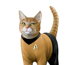 Load image into Gallery viewer, The Hamilton Collection Star Trek Cat-Tain Kirk Hand-Painted Cat Figurine - RCE Global Solutions
