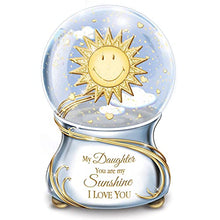Load image into Gallery viewer, The Bradford Exchange My Daughter, You are My Sunshine Musical Glitter Globe 6 Inches - RCE Global Solutions