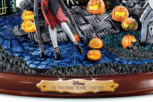 Load image into Gallery viewer, The Bradford Exchange Disney Tim Burton's The Nightmare Before Christmas Illuminated Musical Snowglobe - RCE Global Solutions
