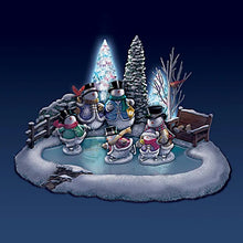 Load image into Gallery viewer, The Bradford Exchange Skating Snowmen Illuminated Musical Winter Wonderland Sculpture by Thomas Kinkade 9"W x 6"H - RCE Global Solutions