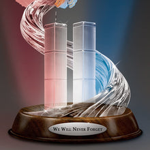 Load image into Gallery viewer, The Bradford Exchange September 11th 15th Anniversary Never Forget Tribute Sculpture Lights Up - RCE Global Solutions