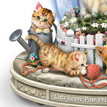 Load image into Gallery viewer, Bradford Exchange Jurgen Scholz Kittens Rotating Musical Glitter Globe: Paws-itively Precious - RCE Global Solutions