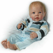 Load image into Gallery viewer, The Ashton - Drake Galleries Noah's Happy As Can Be So Truly Real® Vinyl Baby Boy Doll Interactive Moves and Coos when Touched with Realistic Movements Weighted Poseable by Linda Murray 22"-inches - RCE Global Solutions