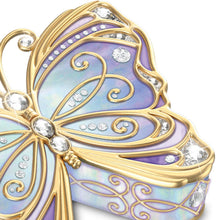 Load image into Gallery viewer, The Bradford Exchange Butterfly Heirloom Porcelain Collectible Music Box with Velvet Lined Storage - RCE Global Solutions