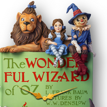 Load image into Gallery viewer, The Bradford Exchange Wizard Of Oz Sculptural Book Cover Wall Clock - RCE Global Solutions