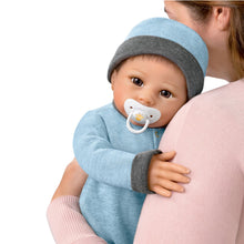 Load image into Gallery viewer, The Ashton - Drake Galleries Oliver Interactive Lifelike So Truly Real® Baby Boy Doll Breathes Coos Has Heartbeat Weighted Poseable Soft RealTouch® Vinyl Skin by Doll Artist Linda Murray 19"-inches - RCE Global Solutions