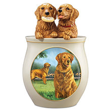 Load image into Gallery viewer, Linda Picken Golden Retriever Collectible Ceramic Cookie Jar by The Bradford Exchange - RCE Global Solutions