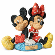 Load image into Gallery viewer, Disney Knit Together Mickey and Minnie Sculpture by the Bradford Exchange - RCE Global Solutions