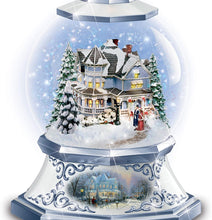 Load image into Gallery viewer, The Bradford Exchange Thomas Kinkade Snowglobe Candleholders and Flameless Candles Light Up - RCE Global Solutions