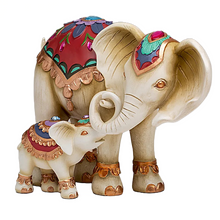 Load image into Gallery viewer, The Hamilton Collection Trunks of Love Mother and Child Elephant Statue Decor Figurine Set with Swarovski Crystals 8.5"-inches - RCE Global Solutions