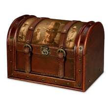Load image into Gallery viewer, John Wayne Stagecoach Wooden Trunk Valet Box by The Bradford Exchange - RCE Global Solutions