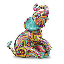 Load image into Gallery viewer, The Hamilton Collection Paisley Elephant Figurine with Glitter and Faux Gem Eyes - RCE Global Solutions