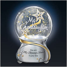 Load image into Gallery viewer, The Bradford Exchange My Granddaughter, You are My Shining Star Illuminated Musical Glitter Globe - RCE Global Solutions