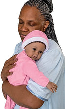Load image into Gallery viewer, The Ashton - Drake Galleries Kayla the Comfort Doll Designed for Dementia and Alzheimer's Therapy Realistic African American Black Baby Girl Weighted Poseable with Soft RealTouch® Vinyl Skin 18-inches - RCE Global Solutions