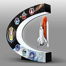 Load image into Gallery viewer, The Bradford Exchange NASA Levitating Space Shuttle Illuminated Sculpture with Custom Base Featuring The First Mission Insignias of All 6 Space Shuttles - RCE Global Solutions