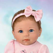 Load image into Gallery viewer, The Ashton - Drake Galleries Sparkle, Shimmer, And Shine! Baby Girl Doll Poseable Weighted Cloth Body and Hand Rooted Hair RealTouch® Vinyl Skin by Master Doll Artist, Linda Murray 18-inches - RCE Global Solutions