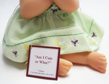 Load image into Gallery viewer, The Ashton - Drake Galleries Am I Cute Or What Realistic Lifelike Artist's Resin Baby Statue In a Tinkerbell Fairy Princess Dress Precious Pixies Collection by Doll Artist Cheryl Hill 5.25"-inches - RCE Global Solutions