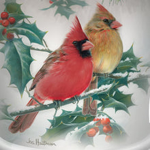 Load image into Gallery viewer, The Bradford Exchange Winter's Beautiful Blessings Illuminated Tabletop Christmas Tree with Joseph Hautman Wildlife Artwork Vase and 4 Handcrafted Cardinal Sculptures Convenient 5hr Timer 24"-Inches - RCE Global Solutions