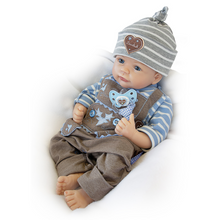 Load image into Gallery viewer, The Ashton - Drake Galleries Anton Baby Boy Doll In A Custom German Lederhosen Outfit with Pacifier Handcrafted So Truly Real® & RealTouch® Vinyl Skin Baby Doll by Linda Murray 18-inches - RCE Global Solutions